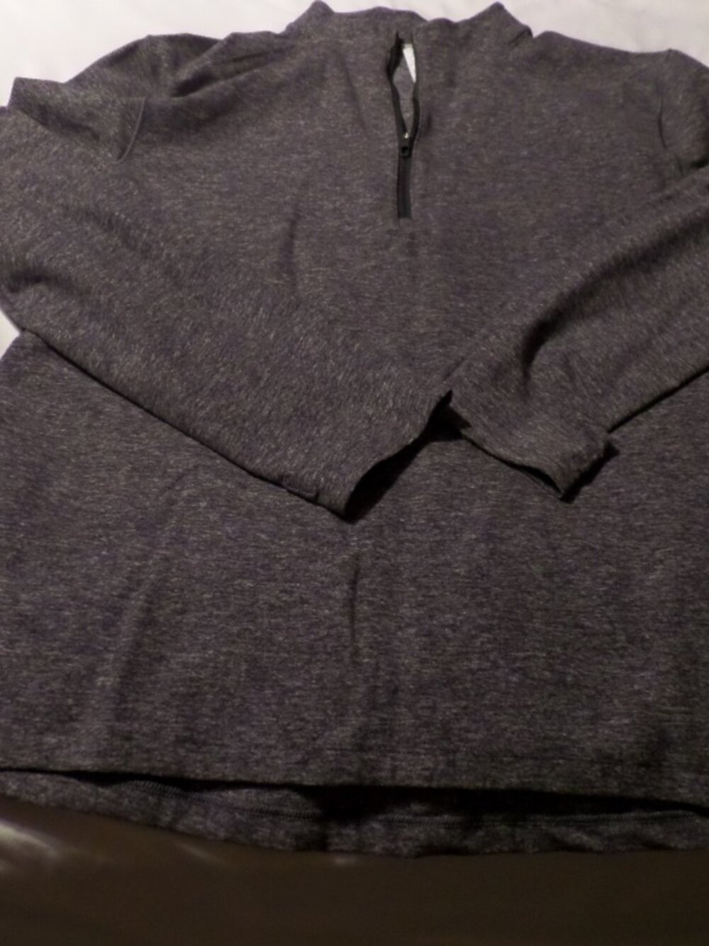 LuLulemon Men’s Gray Quarter-Zip Pullover – Size Large